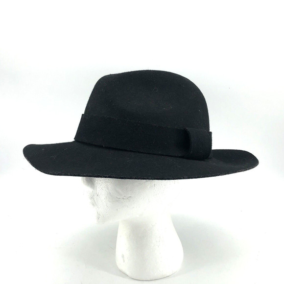 Lane Bryant Accessories - Lane Bryant 100% Wool Women's Black Fedora Hat